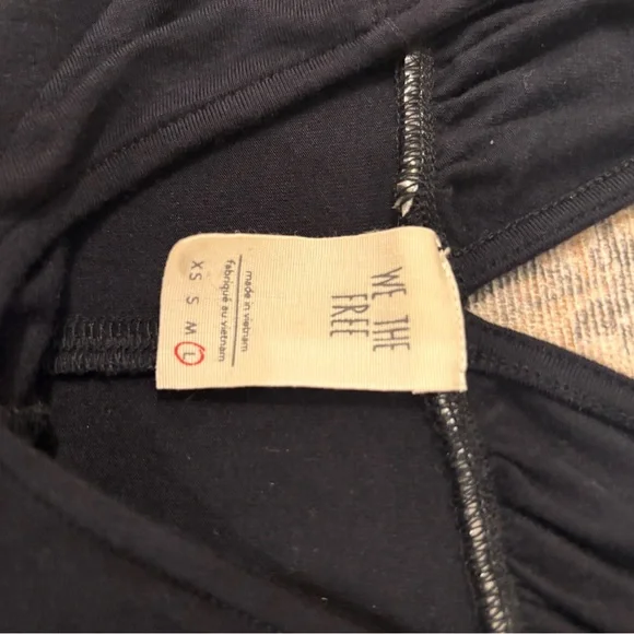 We The Free Black Ruched Bell Sleeve Top - Picture 3 of 8